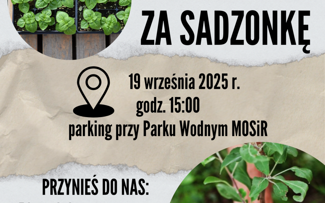 Akcja „Ekologia za sadzonkę” – 19 Września